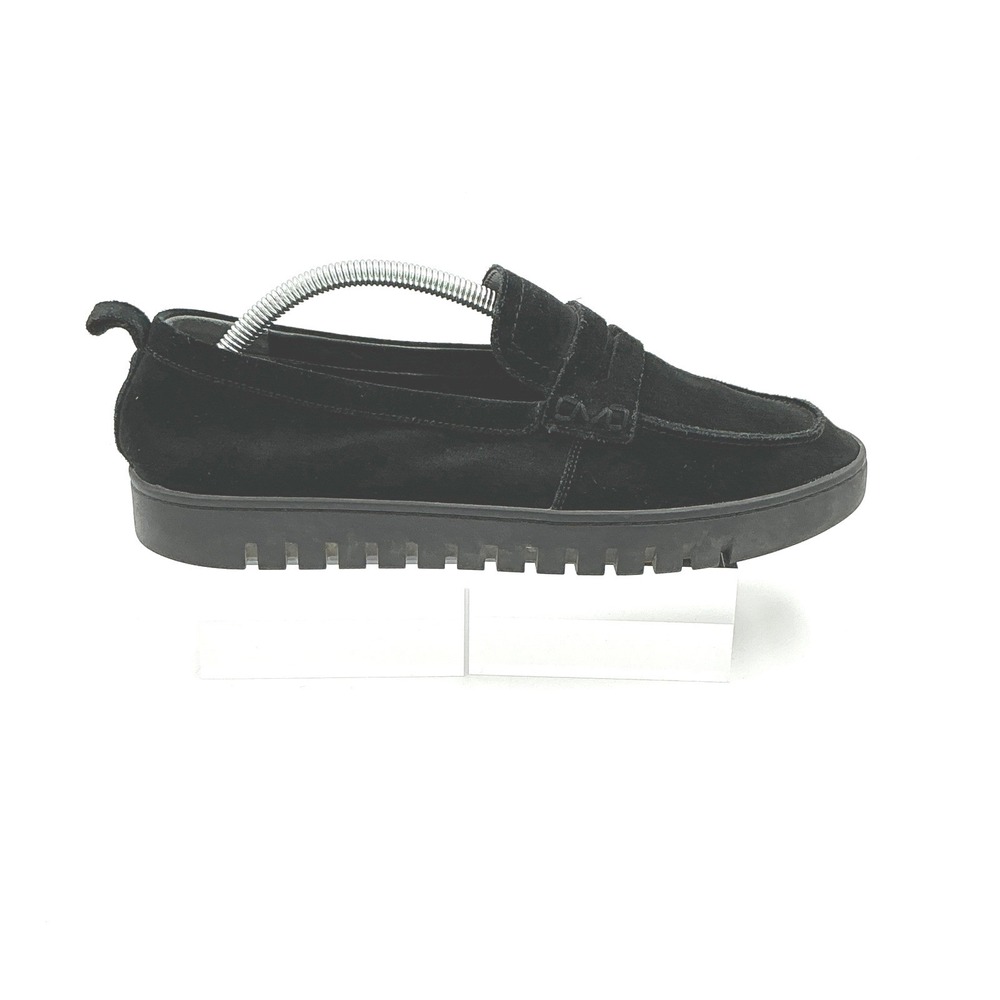 Vionic Size 10W 10 Wide Loafer Black‎ Suede Lug Sole Uptown Women